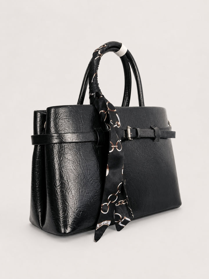 OOYAA Lavender Suede & Leather Bag